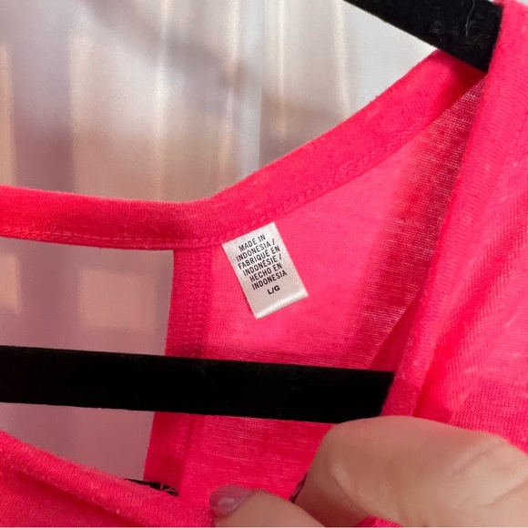 Victoria's Secret Sport Bright Pink Active Tank Top, size Large - Picture 3 of 6